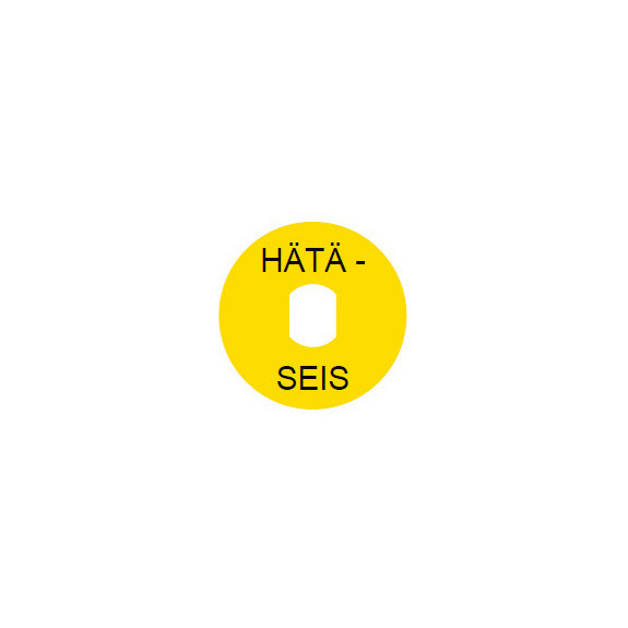 Button/indicator plate XB4/5 Harmony - EMERGENCY STOP BUTTON ZBY99230 HARMONY