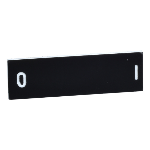 Button/indicator plate XB4/5 Harmony - BUTTON-/INDICATOR.LEGEND PLATE BK WH ZBY