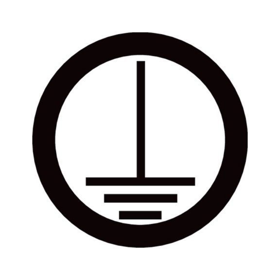 - LABEL W. GROUND ICON 12,5MM WT/BK 200PCS