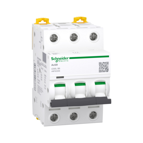 Miniature circuit breaker Acti 9 iC60L - MCB IC60L 3-POL B6A 25KA