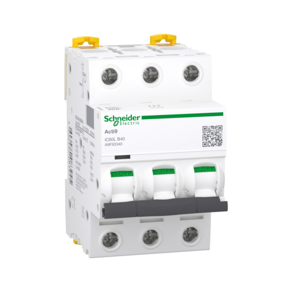 Miniature circuit breaker Acti 9 iC60L - MCB IC60L 3-POL B40A 20KA