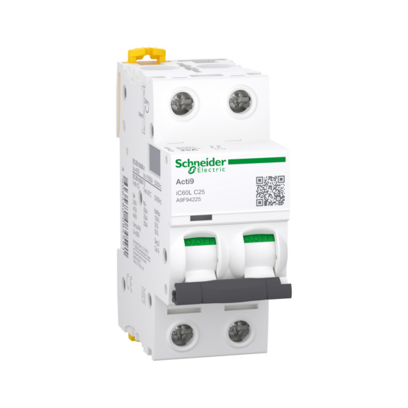 Miniature circuit breaker Acti 9 iC60L - MCB IC60L 2-POL C25A 25KA