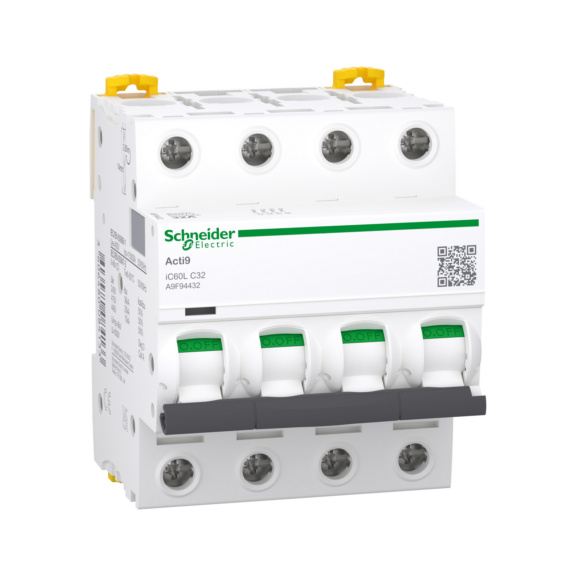 Miniature circuit breaker Acti 9 iC60L - MCB IC60L 4-POL C32A 20KA