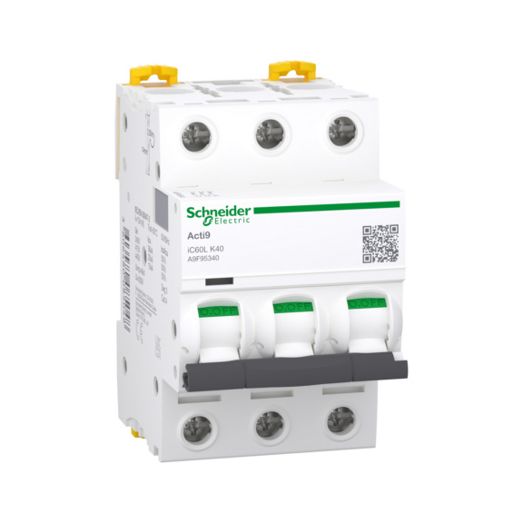 Miniature circuit breaker Acti 9 iC60L - MCB IC60L 3-POL K40A 20KA