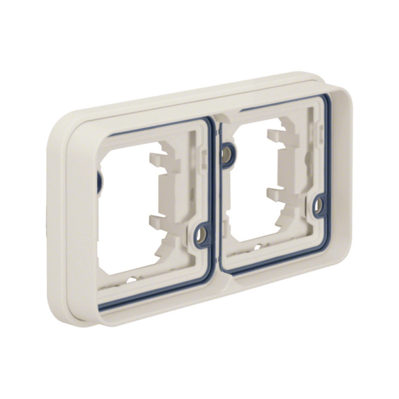  - SURFACE FRAME 2G FLUSH MNT HORIZ IP55 WT