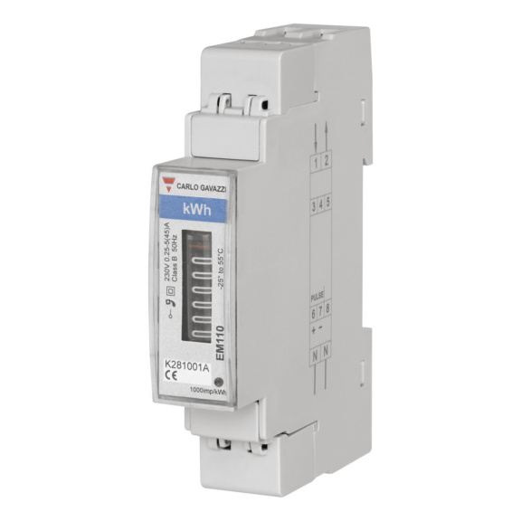 Energy meter kWh meter 45&nbsp;A 1-phase - ENERGY METER EM110 1PH 45A DIN PFB