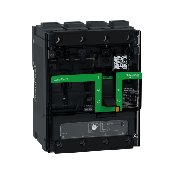  - MCCB COMPACT NSXM N 50kA 4P4T 16A