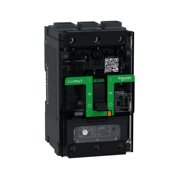 Kompaktikatkaisija ComPact T NSXm - KOMPAKTIKATK. COMP NSXm H 70kA 3P 16A
