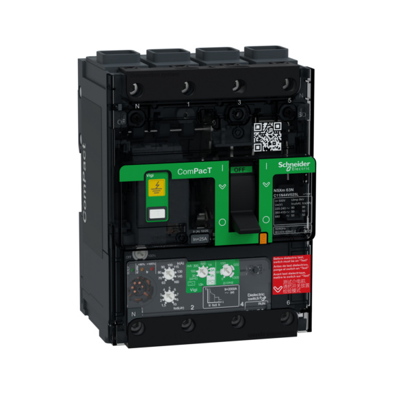 Kompaktikatkaisija ComPact T NSXm - KOMPAKTIKATK. COMP NSXm VIGI N 4P 25A