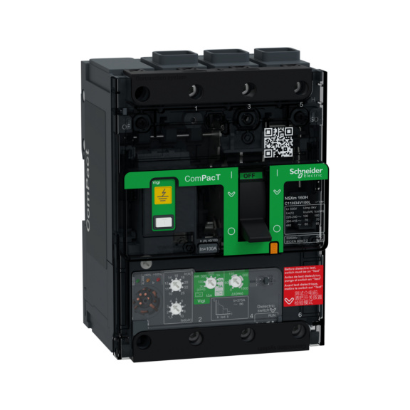  - MCCB COMPACT NSXM VIGI H 3P 100A