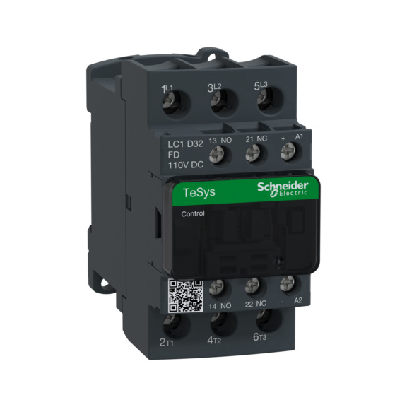Contactor TeSys D - CONTACTOR TESYS 32A 3NO 110VDC LC1D32FD