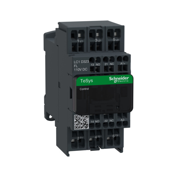 Contactor TeSys D - CONTACTOR TESYS 32A 3NO 110VDC LC1D323FL