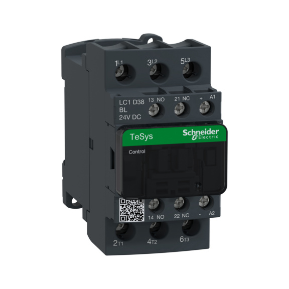 Contactor TeSys D - CONTACTOR TESYS 38A 3NO 24VDC LC1D38BL