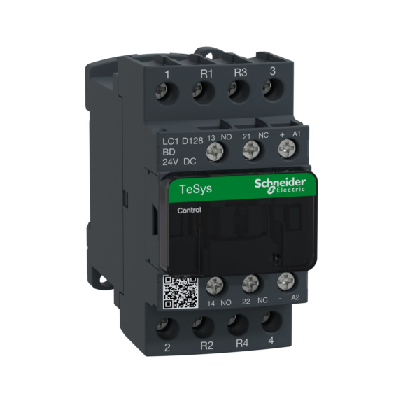 Kontaktori TeSys D - KONTAKTORI TESYS 25A 24VDC LC1D128BD