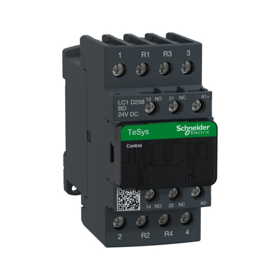 Kontaktori TeSys D - KONTAKTORI TESYS 40A 24VDC LC1D258BD