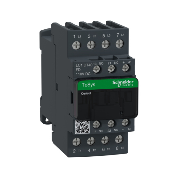 Kontaktori TeSys D - KONTAKTORI TESYS 40A 110VDC LC1DT40FD