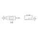  - FLAT TIE HOLDER TA1S8 4,3X9,5X19 WT - 2