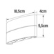 Wall luminaire IP54 CHIERI - LUMINAIRE CHIERI 7853-250 IP54 8W WT - 2