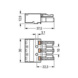 Plug-in connector WINSTA MIDI - SOCKET 3-P 770-243 WAGO - 2