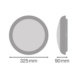 Pinta-asennusvalaisin Bulkhead Combo Round - VALAISIN BLKH CBO RD 325 16W CCT ML IP65 - 2