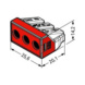 Rasialiitin Push wire- rasialiitin - RASIALIITIN 3-OS 2,5-6 MM2 773-173 WAGO - 2