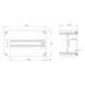 DIN rail frame set ARCA - DIN RAIL FRAME SET DRS ARCA 203015 - 2