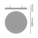 Alasvalo Downlight PFM - ALASVALO DL UNIV D300 23W CCT ML SENSOR - 2