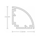  - CORNER MOUNT PROF LED PN10 OPAALI 2,6M - 2