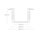 LED-asennusprofiili PL3 - UPPOAS. PROFIILI LED PL3 EL. AL 2M - 2