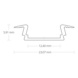 LED-asennusprofiili PL8 - UPPOAS. PROFIILI LED PL8 EL. AL 2M - 2