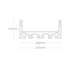 LED-asennusprofiili PN4 - PINTA-AS. PROFIILI LED PN4 EL. AL 2M - 2