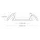  - LED PROFILE PO17 EL. AL 2M - 2