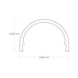 LED-nauha profiili kansi Galaxy Profiles - KANSI C5 OPAALI/SATIINI 2M - 2