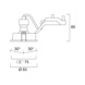  - DOWNLIGHT INSET TREND 75 SW BK NO-LMP - 2