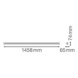 Yleisvalaisin Linear Ultra Output - VALAISIN LN UO 1500 48W CCT DALI IP20 - 2