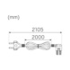  - CONNECTION CABLE FLEXLINE 90&deg; 2M WT - 2
