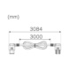  - INTERM. CABLE FLEXLINE 90&deg; 3M WT - 2