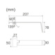  - BRACKET ARM ART 19MM 2PCS AL - 2