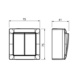 Pintakytkin IP44 Saga - KYTKIN 5 PINTA IP44 SAGA - 2