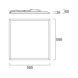 Modular luminaire IP40 Start Panel LED 600 MP DALI - START PANEL LED 830/840 4700lm DALI - 2