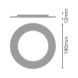 Sovitekehys Downlight Comfort - SOVITEKEHYS DL CMFT EXT RING D190 VA - 2
