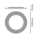 Sovitekehys Downlight Comfort - SOVITEKEHYS DL CMFT EXT RING D240 MU - 2