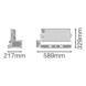Valonheitin IP66 Floodlight Max Asymmetric 65x120 - VALONH. FL MAX 600W 69klm 857 65X120D - 2