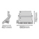  - FLOODLIGHT MAX 900/1200W 857 45D - 2