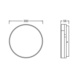 Pinta-asennusvalaisin IP54 Surface Disc DALI EL Surface Value - VALAISIN SF DISC 300 21W CCT EL DALI2 - 2