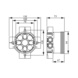 Apparatus box AU8.73, flush mount - JUNCTION BOX AU8.73 - 2