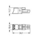 Plug-in connector WINSTA MINI - PLUG FEMALE 2-POL 890-242 WAGO - 2