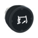 Rubber actuator push-button Harmony XB4 - BUTTON 37MM INDICATOR BK WH ZB4BC28012RA - 1