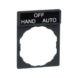 Button/indicator plate XB4/5 Harmony - BUTTON-/INDICATOR.LEGEND PLATE BK WH ZBY - 1