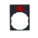 Button/indicator plate XB4/5 Harmony - BUTTON-/INDICATOR.LEGEND PLATE BK WH ZBY - 2